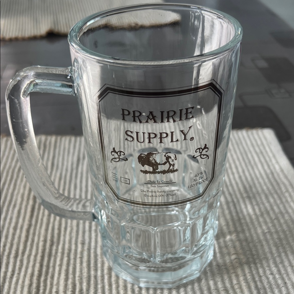 Clear Glass Beer Mug from Prairie Supply in Dauphin, MB, Canada